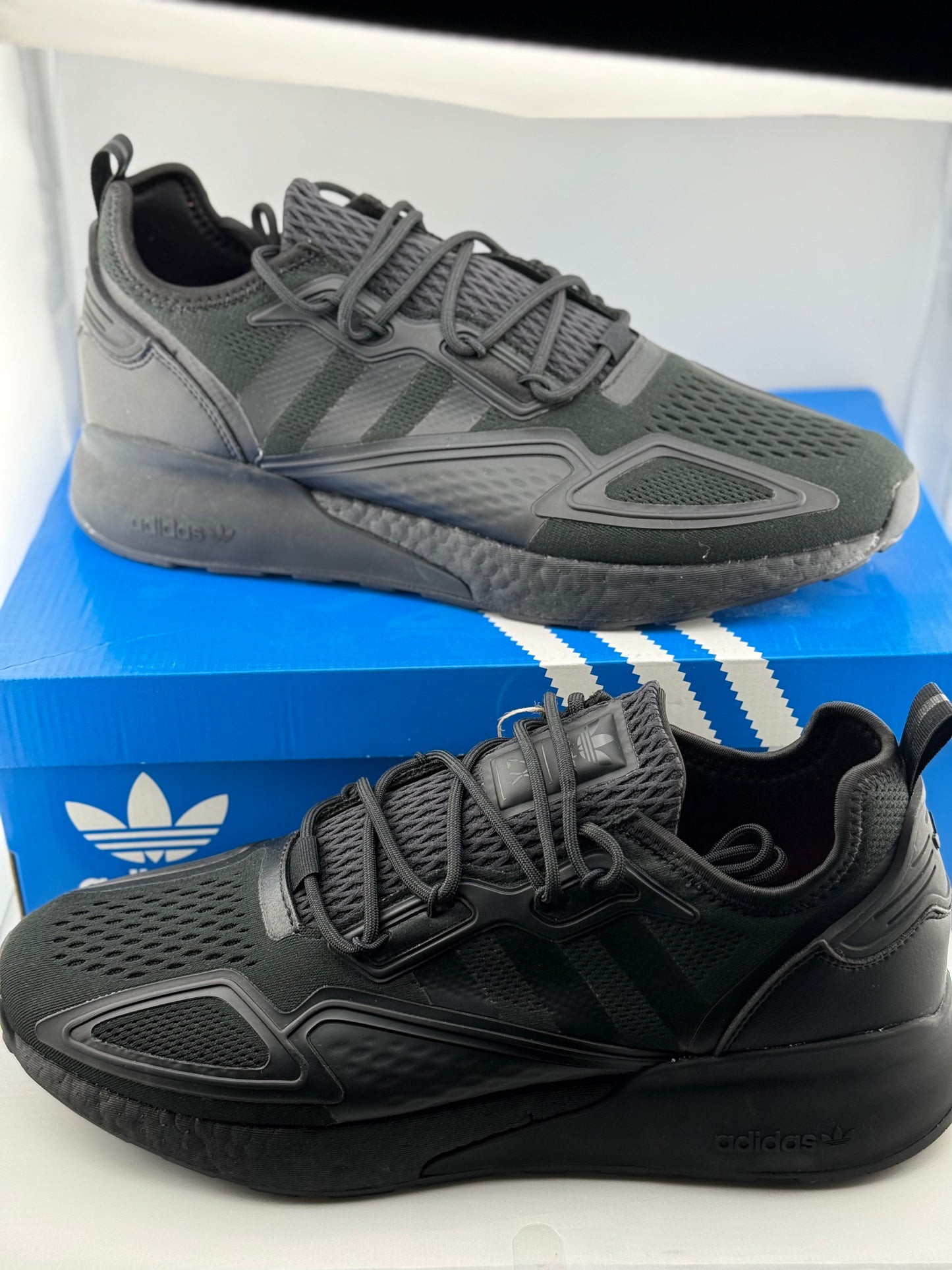Adidas ZX 2K Boost - Triple Black - Size 12M / 13W