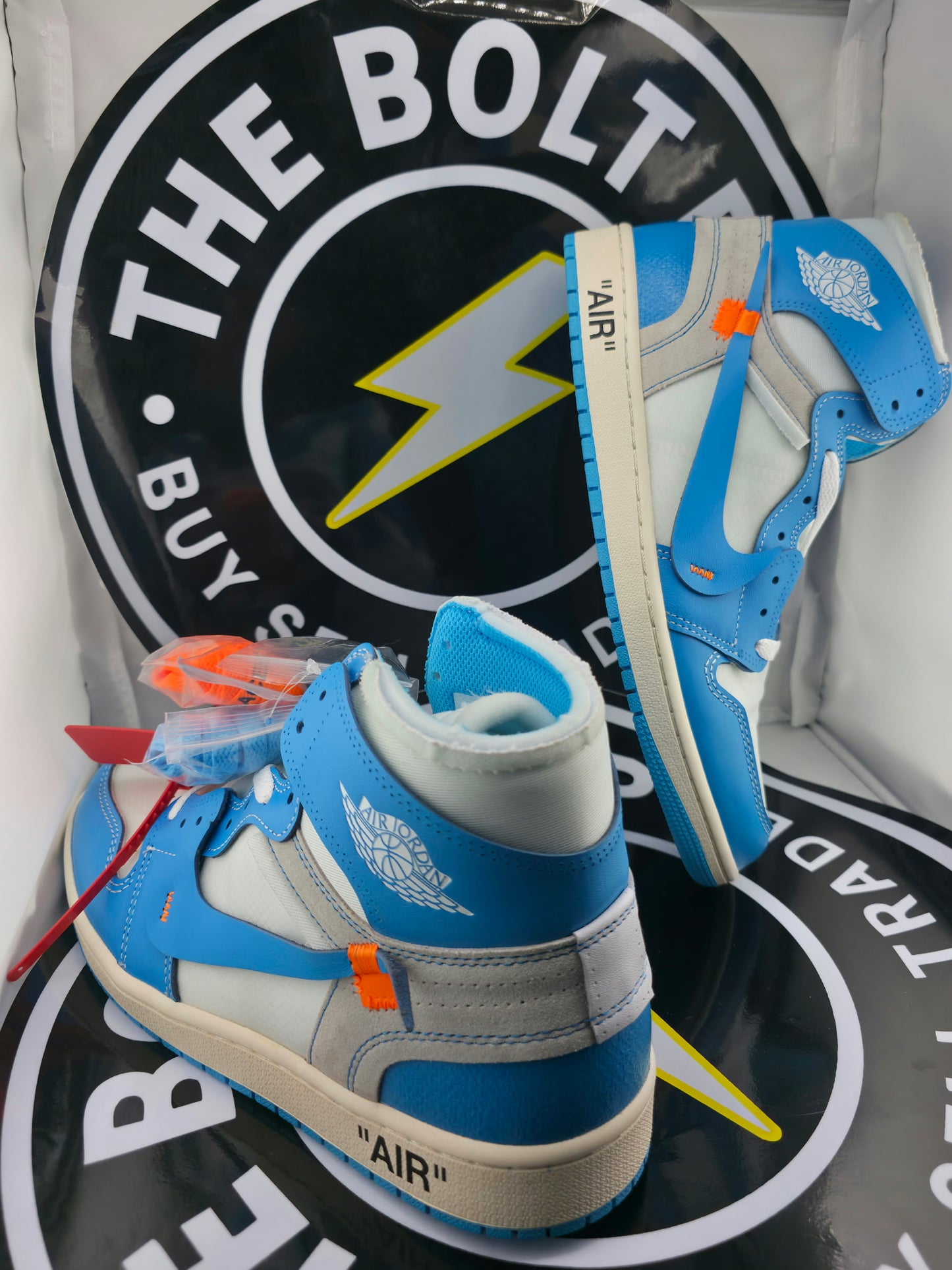 UA Jordan 1 Retro High - Off-White University Blue - Size 10M / 11.5W