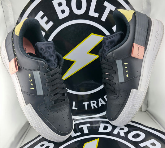 Nike Air Force 1 Type - Black - Size 10.5M / 12W