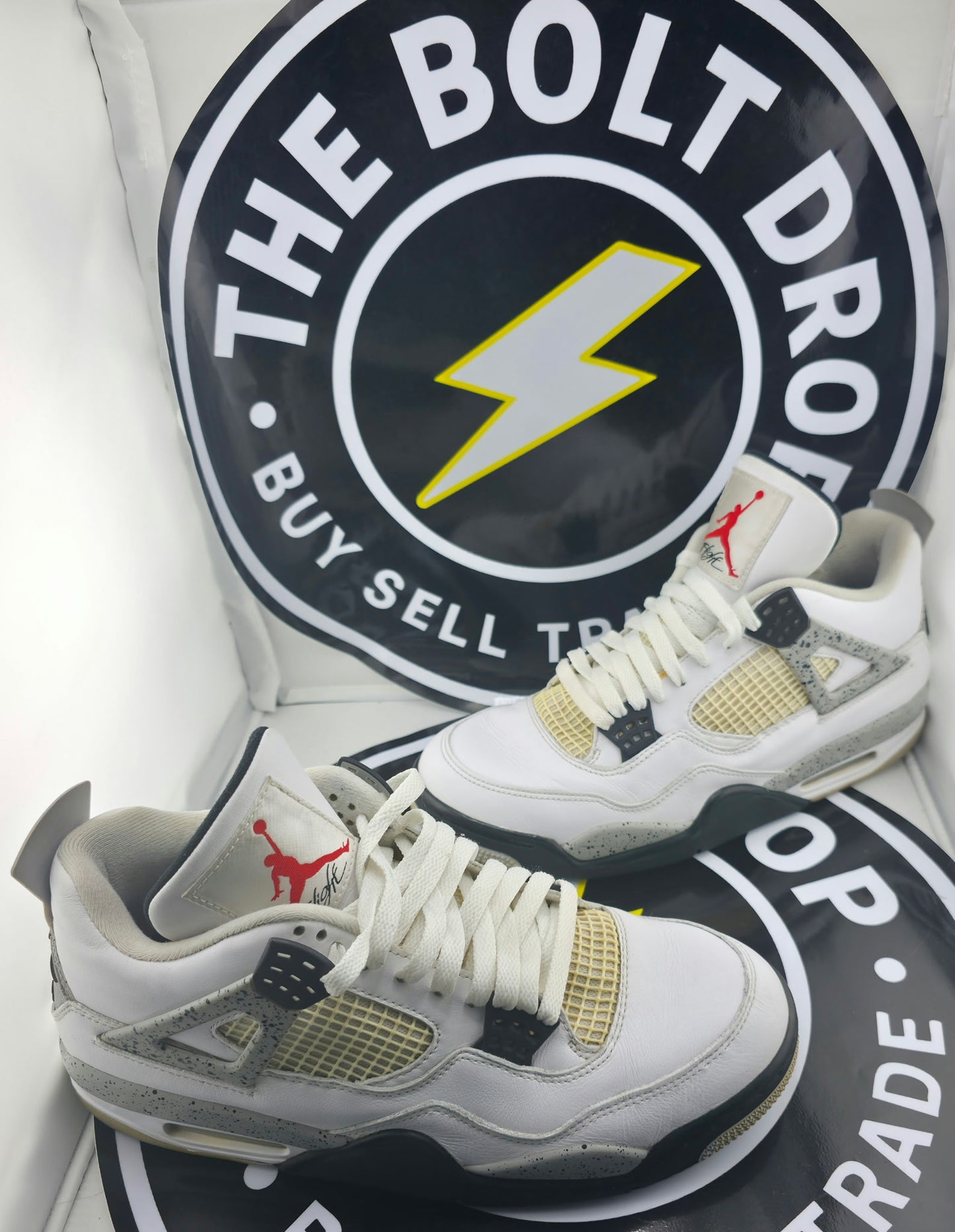 Nike Jordan 4 Retro - White Cement (2016) - Size 10M / 11.5W