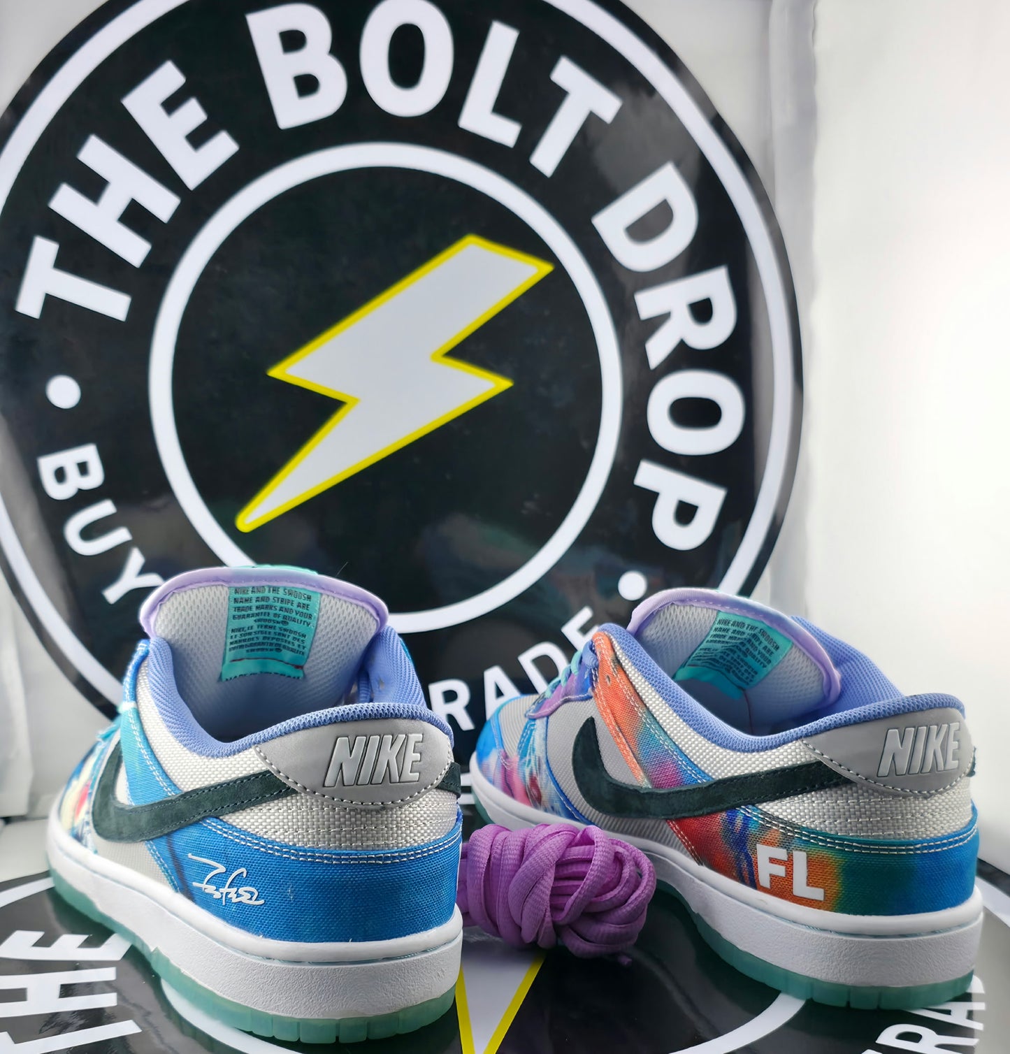 UA SB Dunk Low - Futura Laboratories “Bleached Aqua” - Size 9M / 10.5W