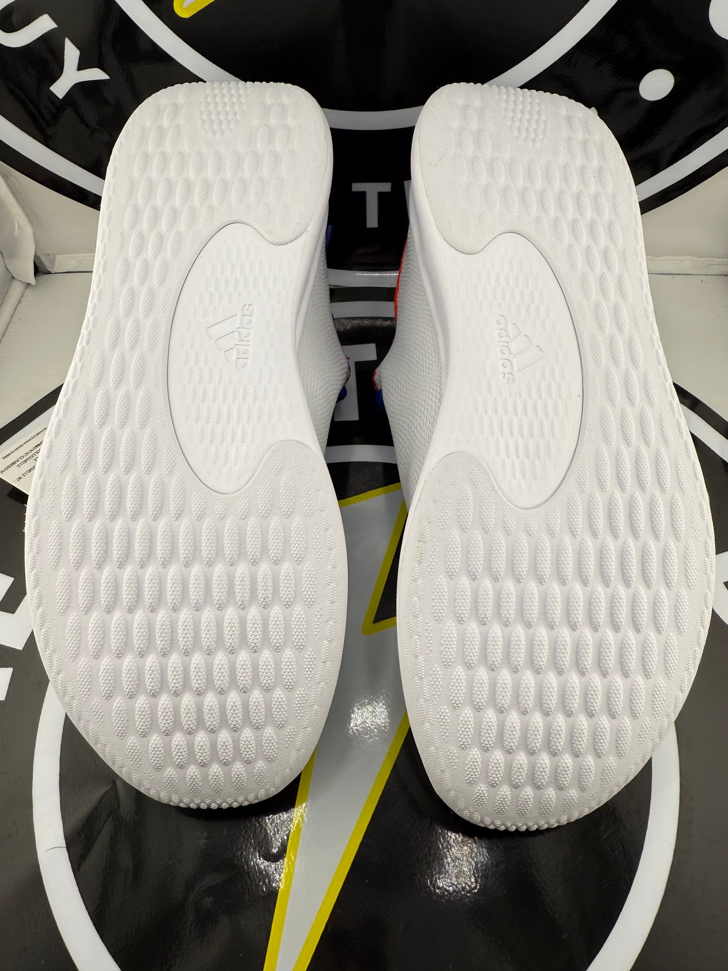 Adidas Cloudfoam Pure SPW - White/Bliora/Brired - Size 7W