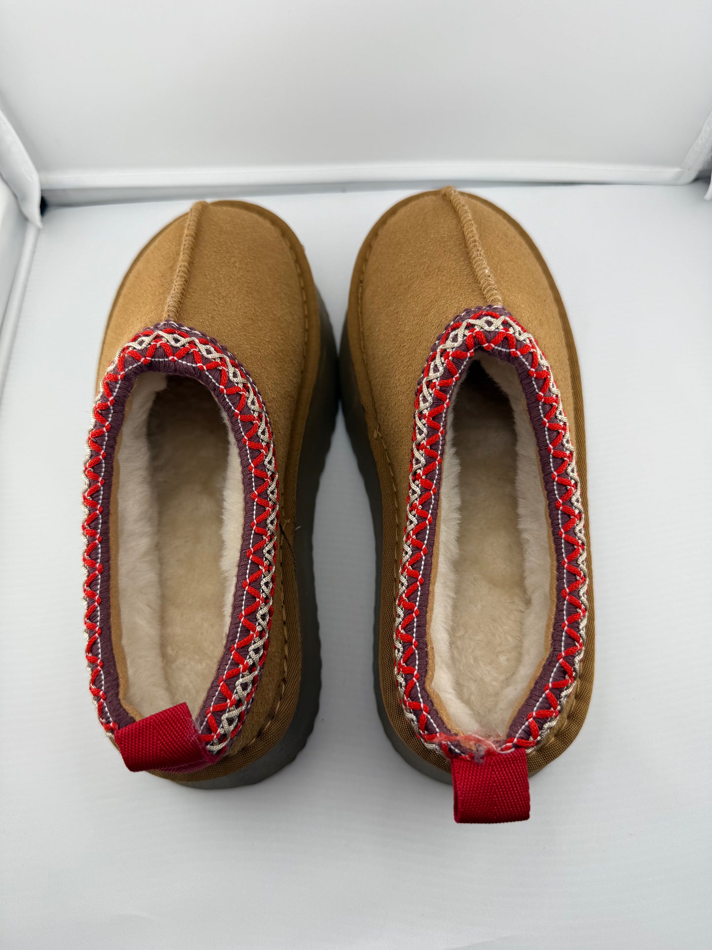 Women's Slides Faux Fur Retro Platform Boots - Size 5W