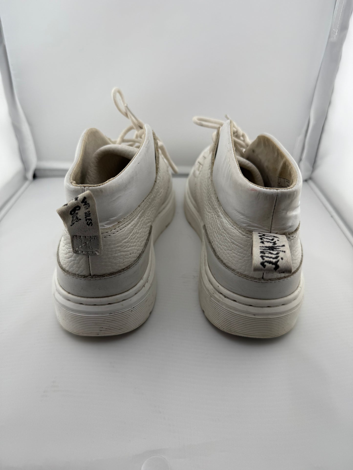 Dr. Martens Jemina White Boots - Size 8.5W