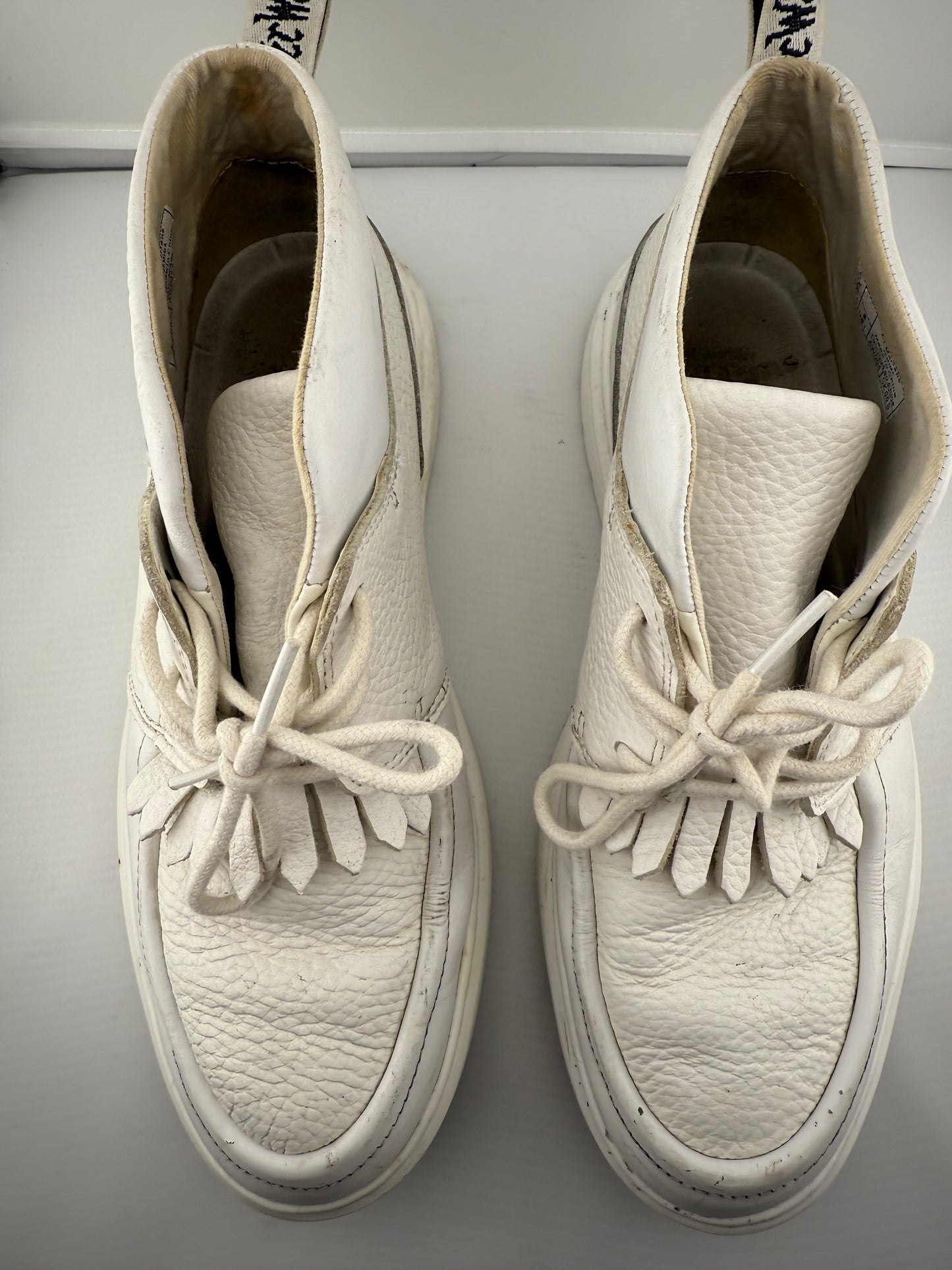 Dr. Martens Jemina White Boots - Size 8.5W