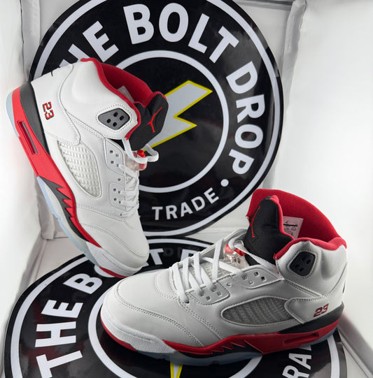 UA Jordan 5 Retro - Fire Red “Black Tongue” - Size 12M / 13.5W