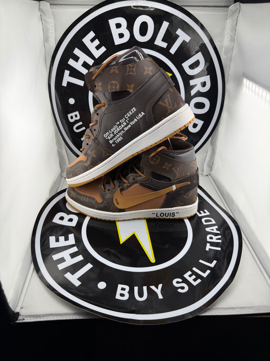 UA Jordan 1 High - Off-White Louis Vuitton - Size 10.5M / 12W