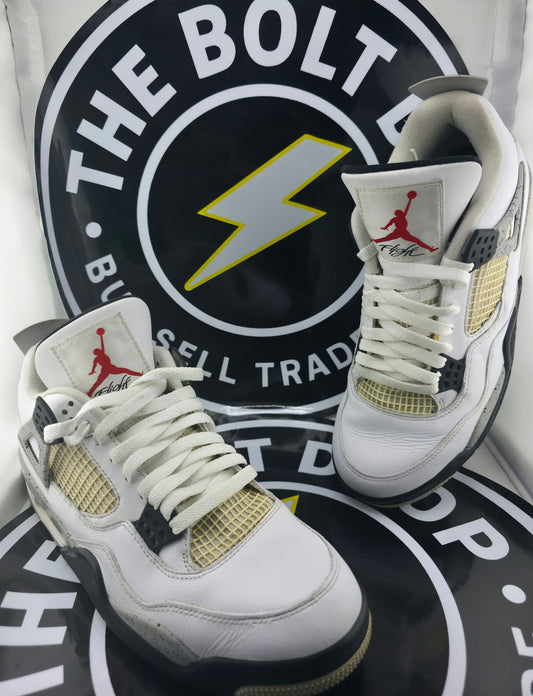 Nike Jordan 4 Retro - White Cement (2016) - Size 10M / 11.5W