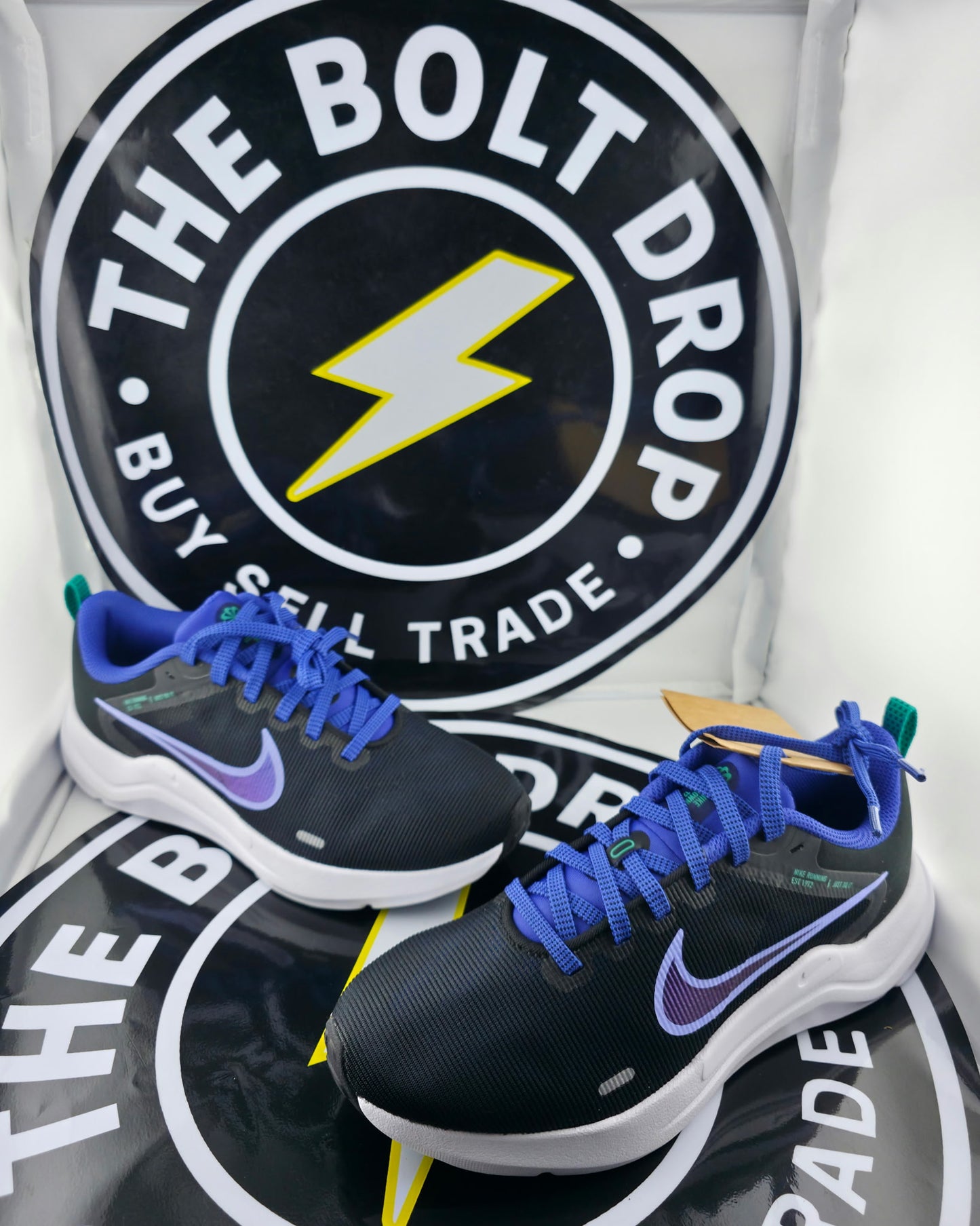 Nike Downshifter 12 - Black/Light Thistle-Lapis - Size 4.5M / 6W