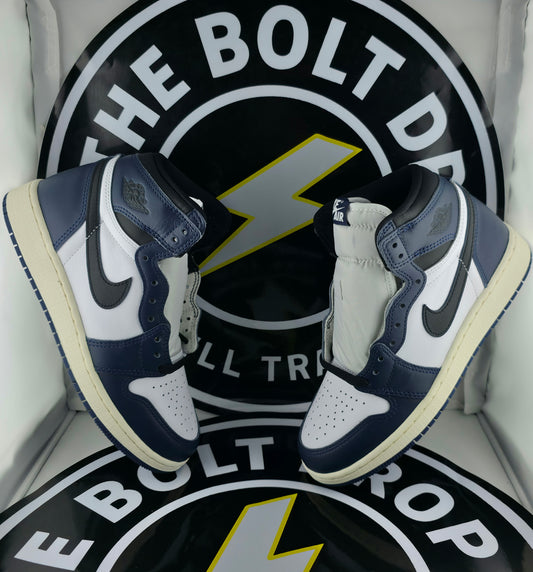 Nike Jordan 1 Retro High OG - Midnight Navy (GS) - Size 5.5Y