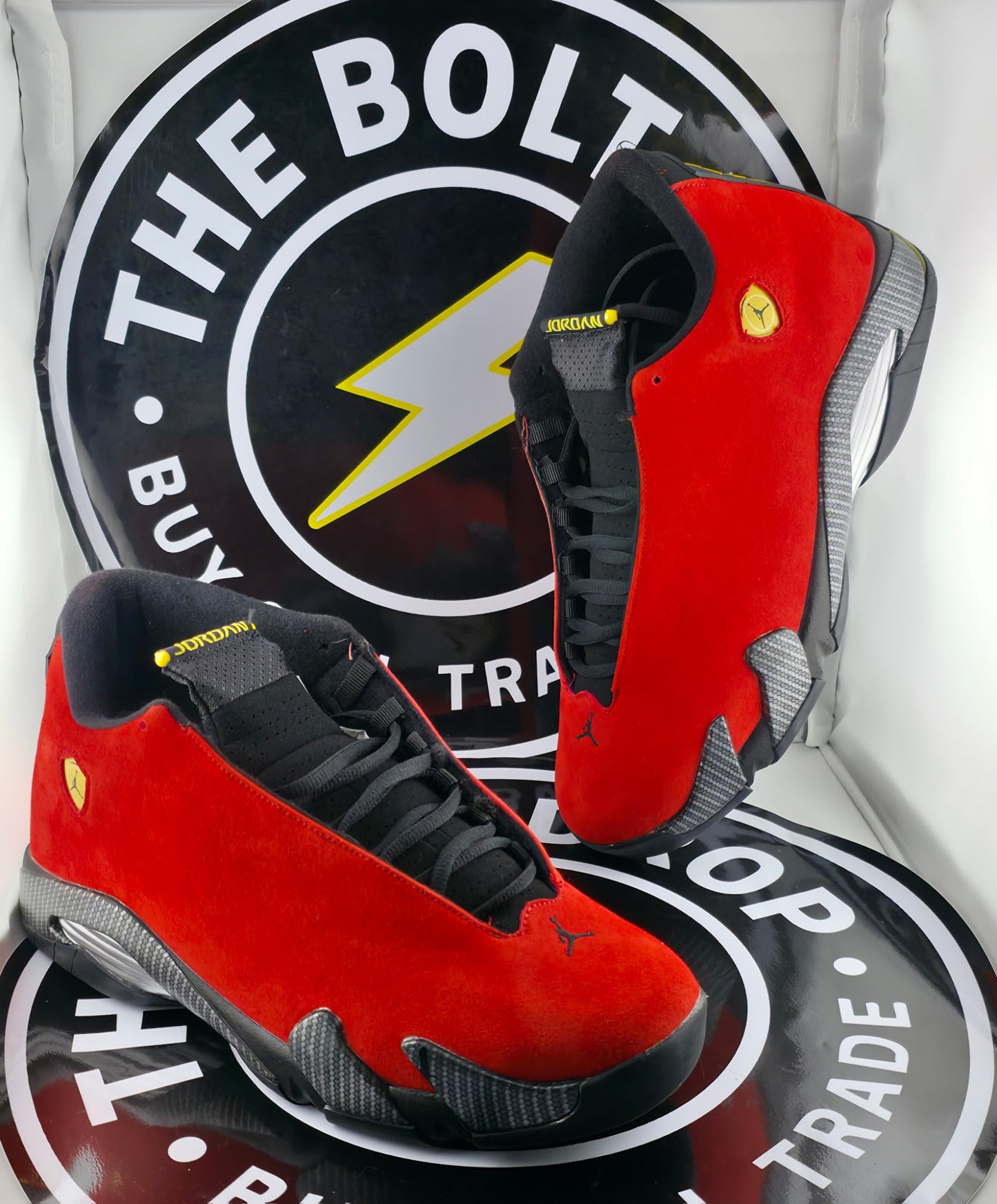 UA Jordan 14 Retro - Ferrari - Size 12M / 13.5W