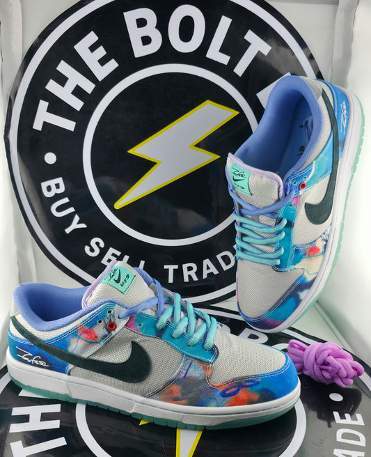 UA SB Dunk Low - Futura Laboratories “Bleached Aqua” - Size 11M / 12.5W