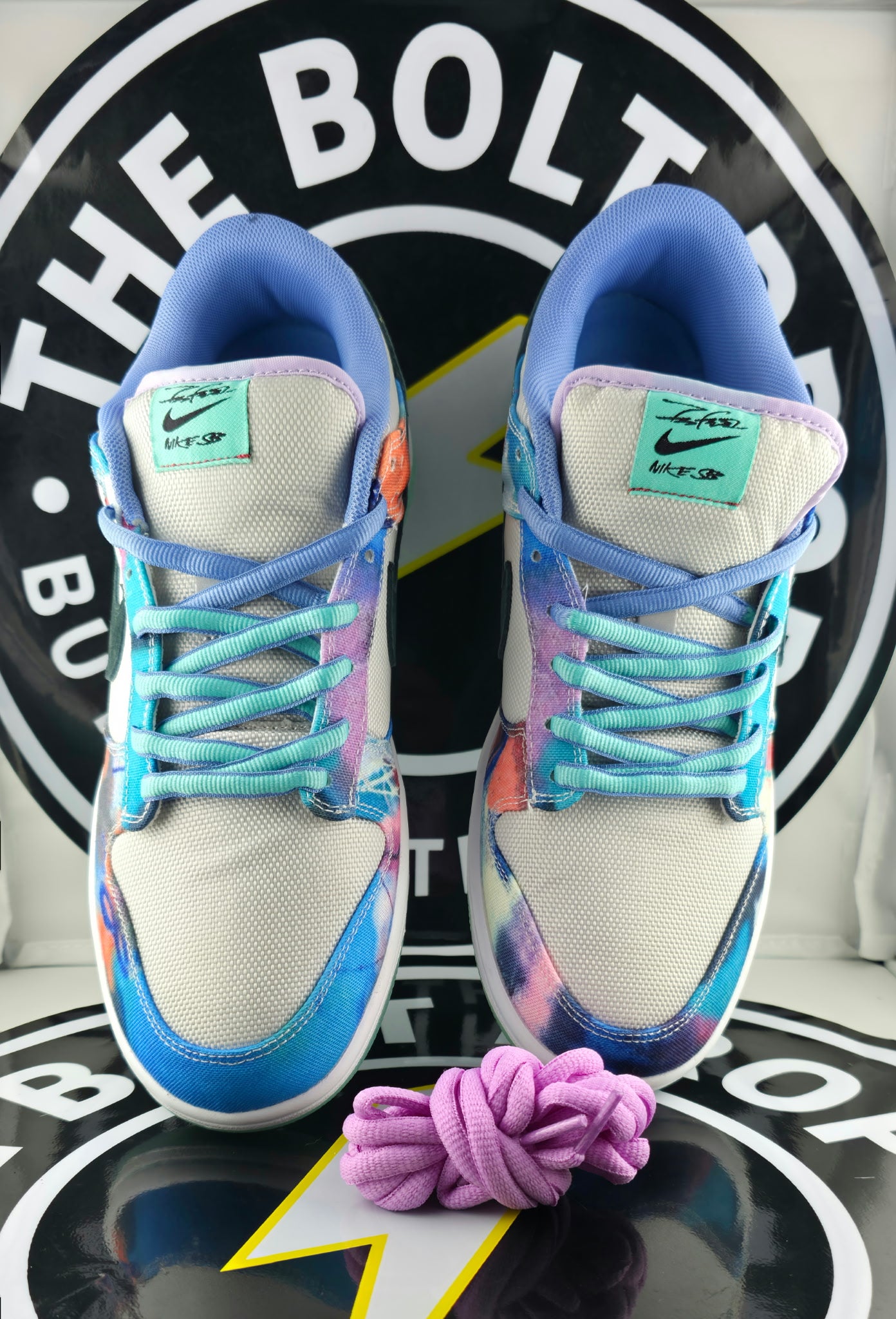 UA SB Dunk Low - Futura Laboratories “Bleached Aqua” - Size 9M / 10.5W