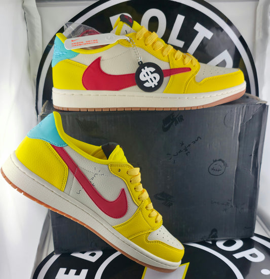 UA Jordan 1 Low - Travis Scott Canary - Size 10M / 11.5W