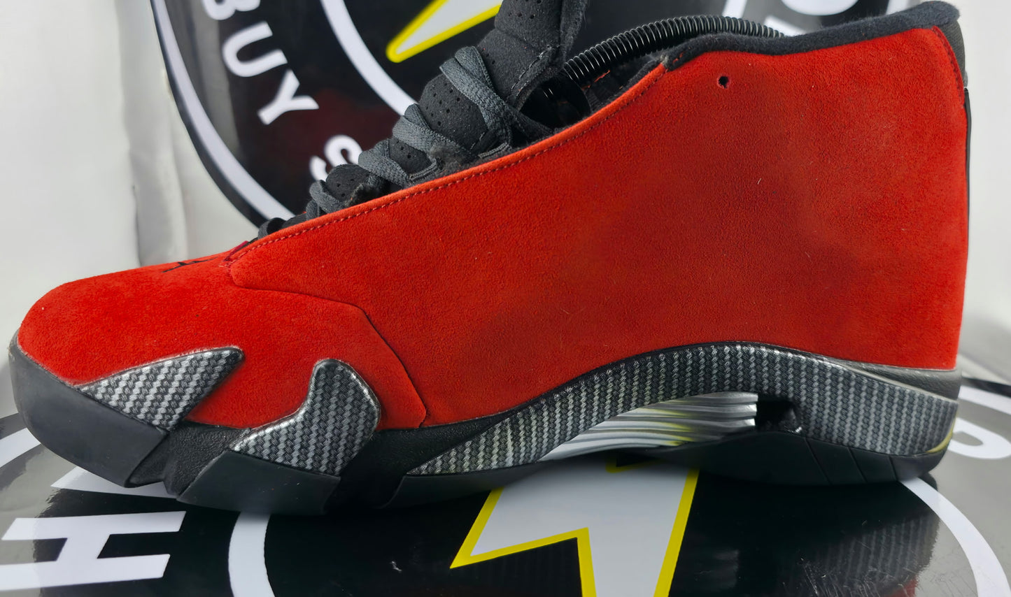 UA Jordan 14 Retro - Ferrari - Size 12M / 13.5W