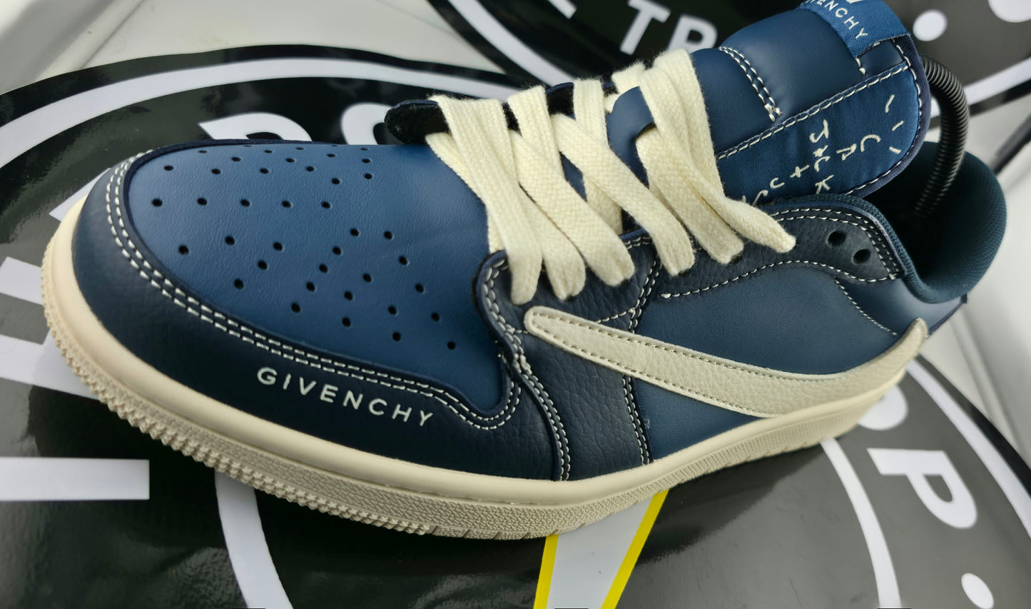 UA Jordan 1 Low - Travis Scott Reverse Mika Hako Givenchy - Size 9.5M / 11W