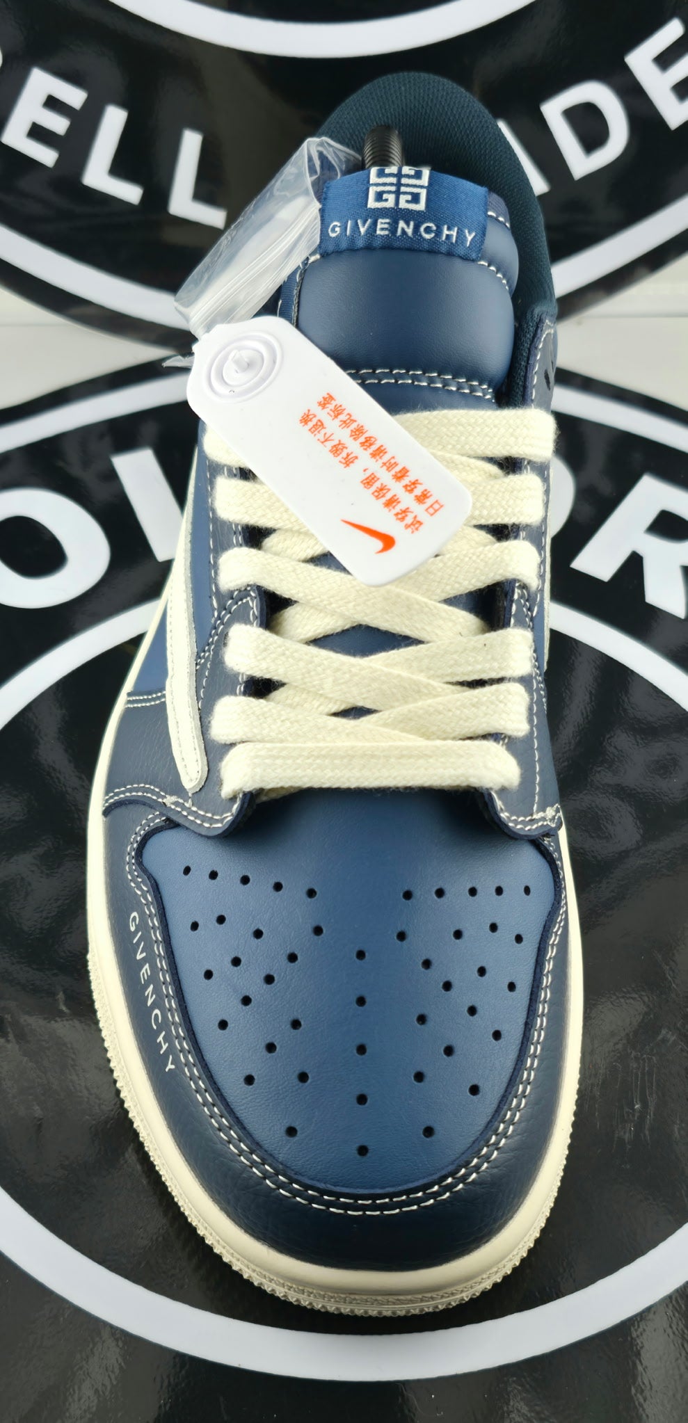 UA Jordan 1 Low - Travis Scott Reverse Mika Hako Givenchy - Size 9.5M / 11W