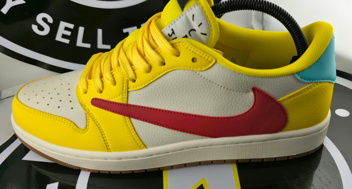 UA Jordan 1 Low - Travis Scott Canary - Size 10M / 11.5W