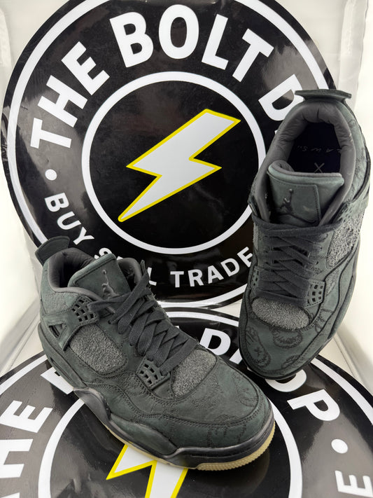 Jordan 4 Retro - Kaws Black - Size 8.5M / 10W