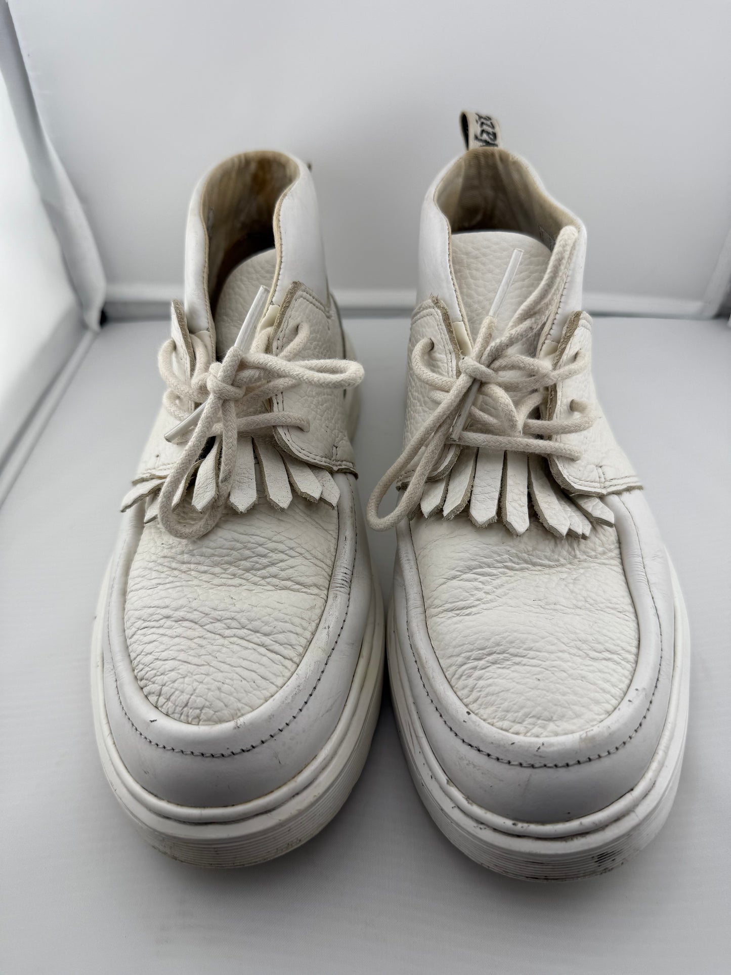 Dr. Martens Jemina White Boots - Size 8.5W