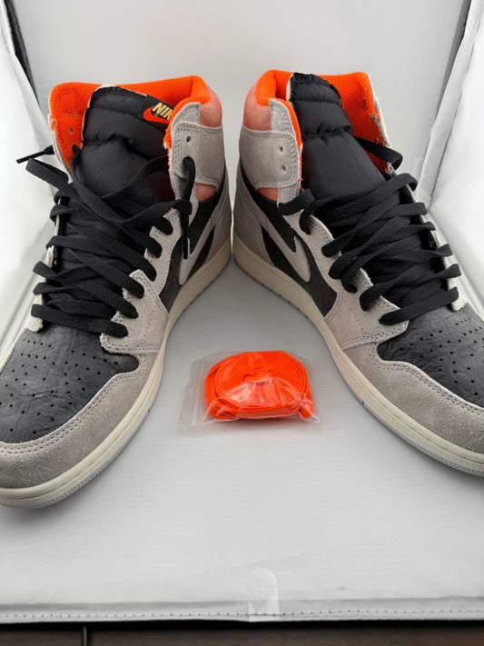 Nike Jordan 1 Retro High - Neutral Grey Hyper Crimson - Size 12M / 13.5W