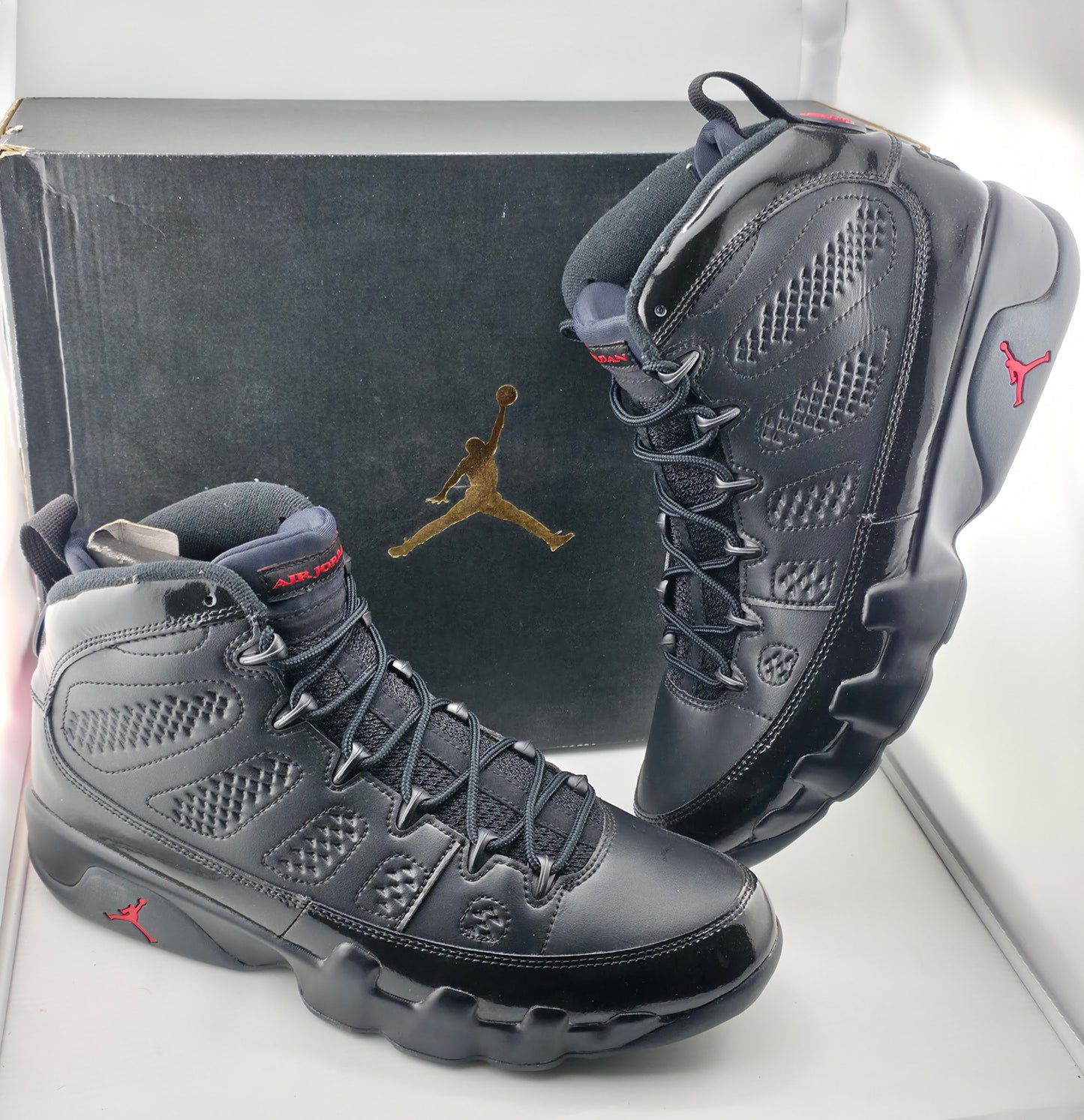 Nike Jordan 9 Retro - Bred Patent - 10.5M / 12W