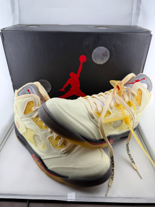 Nike Jordan 5 Off-White Sail - Size 10.5M / 12W